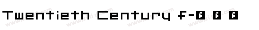 Twentieth Century f字体转换